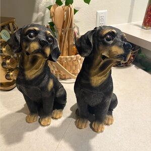 Black and Tan Dog Figurines